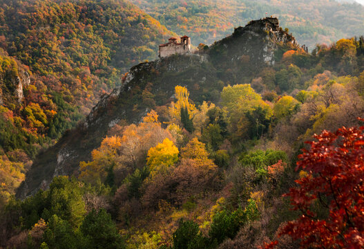 autumn in the Rhodope Mountains and Assen's Fortress-Bulgaria