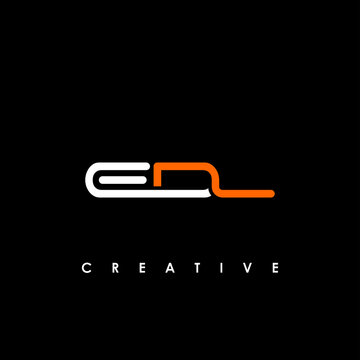 EDL Letter Initial Logo Design Template Vector Illustration