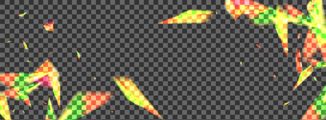 Glow Flare Background Transparent Vector. Spot New Illustration. Bright Explosion Design. Orange Feeling. Confetti Stardust Wallpaper.