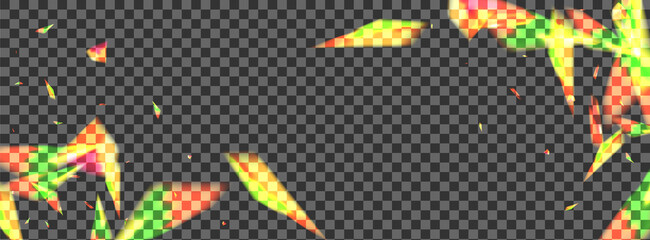 Obraz premium Glow Flare Background Transparent Vector. Spot New Illustration. Bright Explosion Design. Orange Feeling. Confetti Stardust Wallpaper.