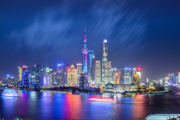 fascinating night view of Shanghai