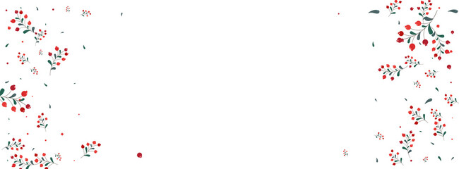 Green Leaf Background White Vector. Foliage Sale Frame. Pink Leaves Season. Decor Texture. Rowan Object.