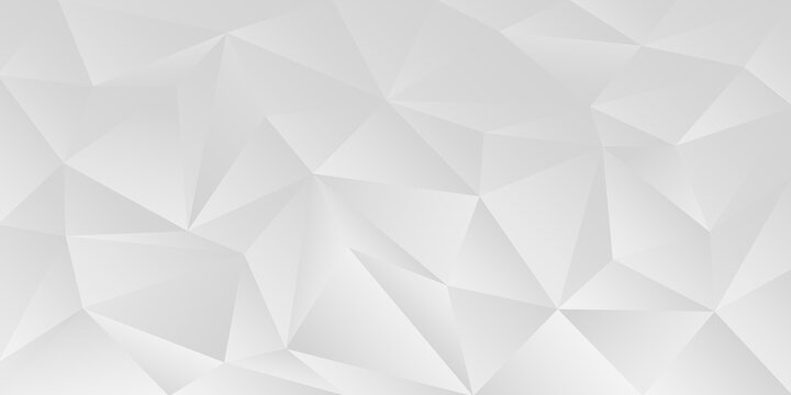 Grey geometric abstract banner - triangle sleek design background © Orkidia