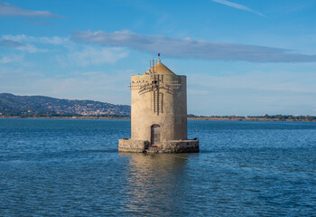 Monte Argentario (Italy) - A view of the Argentario mount on Tirreno sea, with little towns; in the Grosseto province, Tuscany region. Here in particular Orbetello village.