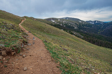 Mount Ida Hiking Trail in Rocky Mountain National Park, Colorado, USA