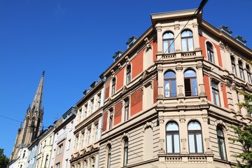 Fototapeta na wymiar Street view in Cologne, Germany