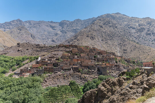 Dorf Aroumd im Hohen Atlas in Marokko