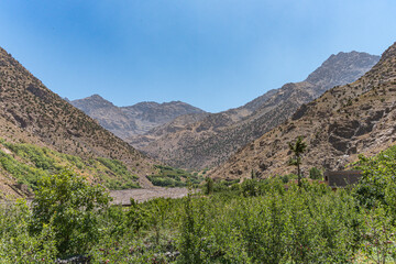 Blick zum Djebel Toubkal in Marokko