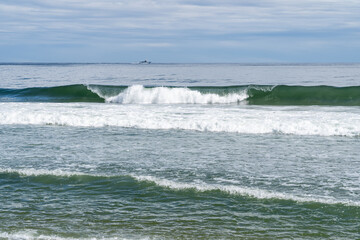 Rolling waves in Ocean Grove, New Jersey