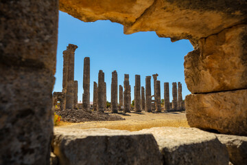 The Temple of Zeus of Diokaesareia ( Uzuncaburc ) Ancient City in Mersin, Turkey