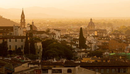 Florence, Italy at sunset