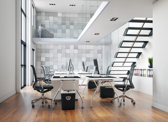 modern office interior design concept