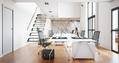 modern office interior design concept