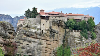 Fototapeta na wymiar monastery Varlaam neer village Kalabaka in Greece
