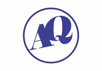 Merger shape of AQ initial letter