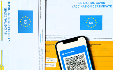 EU Impfzertifikat COVID 19 - Impfnachweis
