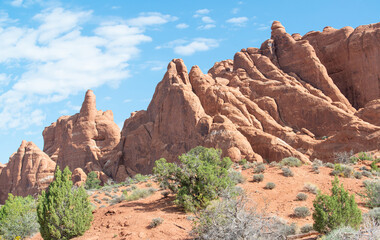 Rock formation in Arches National Park