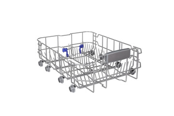 Dishwasher tray isolated on white background.