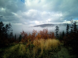 sunrise in the mountains