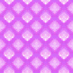 Seamless checkered background, pink intersecting stripes on a white background, diamonds.
