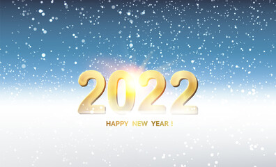 Christmas background with white snow. Vector illustration. Happy new year greeting card.