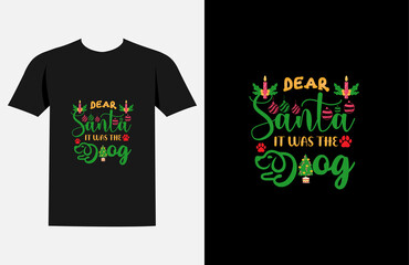 Christmas typography T shirt design vector file