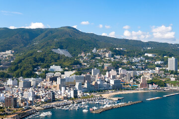 Fototapeta na wymiar 静岡県熱海市 熱海の眺望 熱海城前から