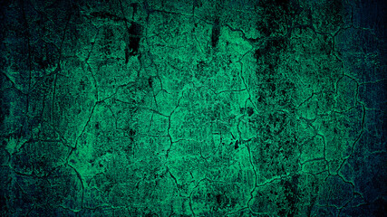 abstract grunge dark green texture background of wall concrete