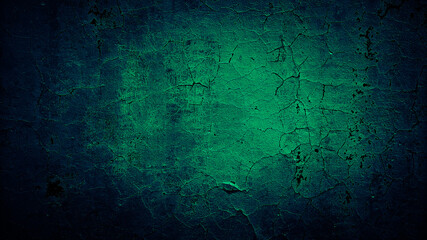 abstract grunge dark green texture background of wall concrete
