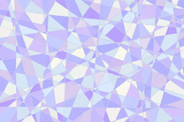 淡い紫と青の細かい直線分割のモザイク模様