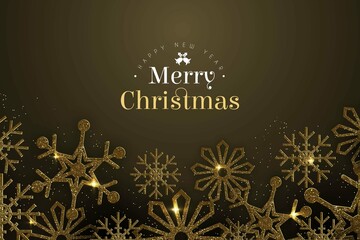 christmas background with glitter effect vector design illustration