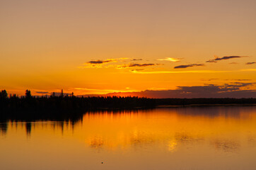 A Colourful Evening at Elk Island National Park