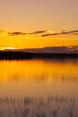 A Colourful Evening at Elk Island National Park