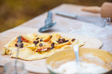 Süßer Flammkuchen