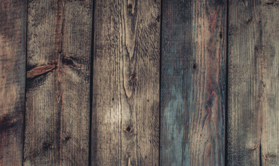 The texture of old worn boards is brown
