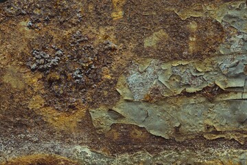 Texture of old metal and old paint