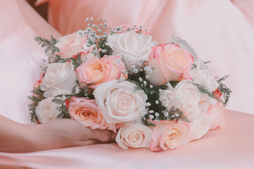 wedding bouquet of roses