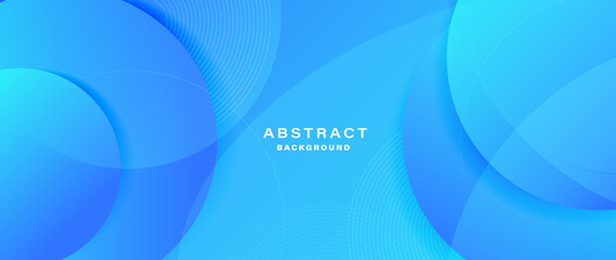 Gradient abstract blue minimal geometric background.