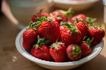 Erdbeeren in der Schale