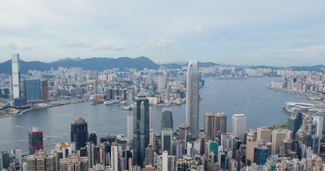 Fototapeta premium Hong Kong city skyline