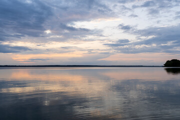 Sunset over Lake Schwerin, Germany