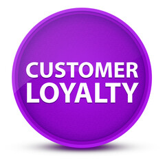 Customer Loyalty luxurious glossy purple round button abstract