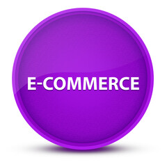 E-commerce luxurious glossy purple round button abstract