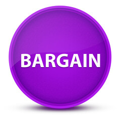 Bargain luxurious glossy purple round button abstract