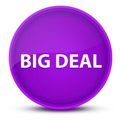 Big Deal luxurious glossy purple round button abstract