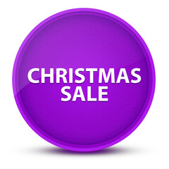 Christmas sale luxurious glossy purple round button abstract