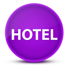 Hotel luxurious glossy purple round button abstract