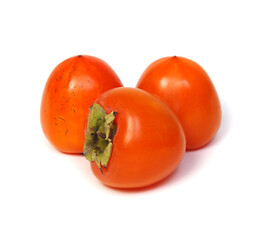 Persimmon fruit isolated on white
