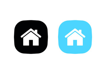 Fototapeta premium Web home icon for apps and websites, House icon, Home sign in circle or Main page icon