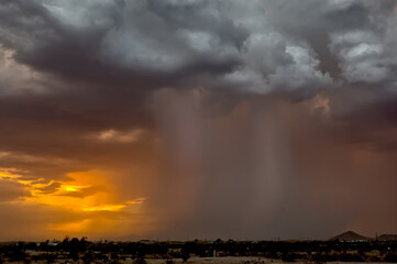Obraz na płótnie Canvas Arizona Monsoon Micro Burst